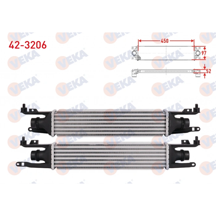 TURBO RADYATORU (INTERCOOLER) OPEL CORSA D 1.3 CDTI 90 HP 2006-2014