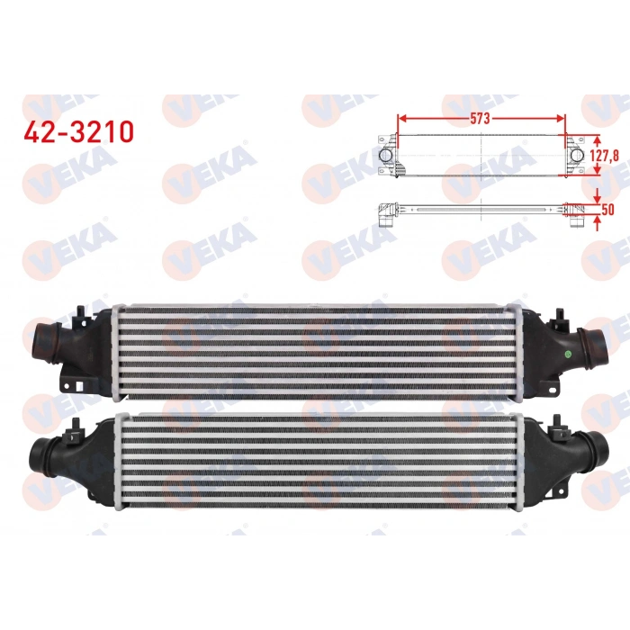 TURBO RADYATORU (INTERCOOLER) OPEL CORSA D 1.4 2006-2014