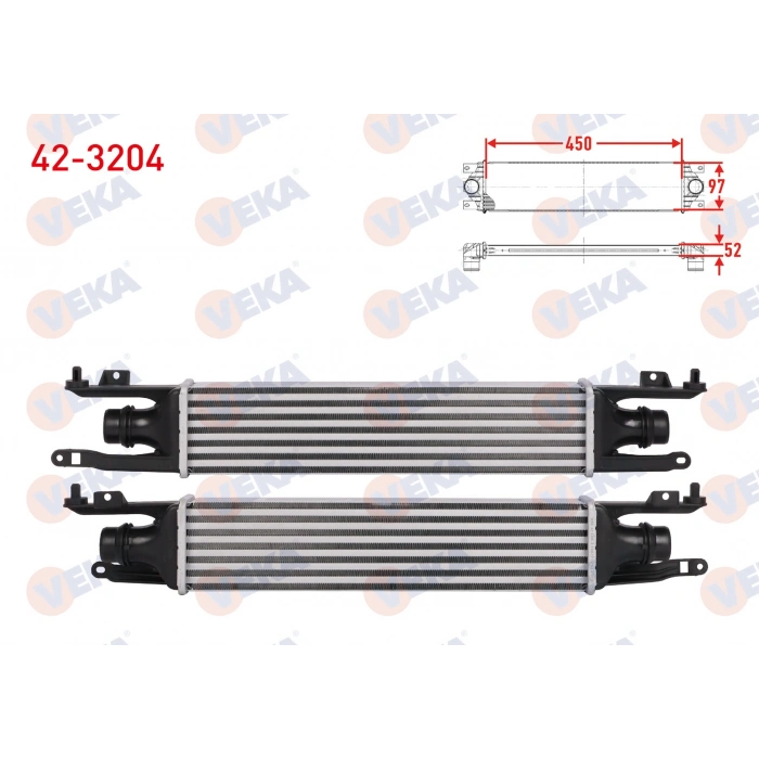 TURBO RADYATORU (INTERCOOLER) OPEL CORSA D 1.3 CDTI 75 HP 2006-2014