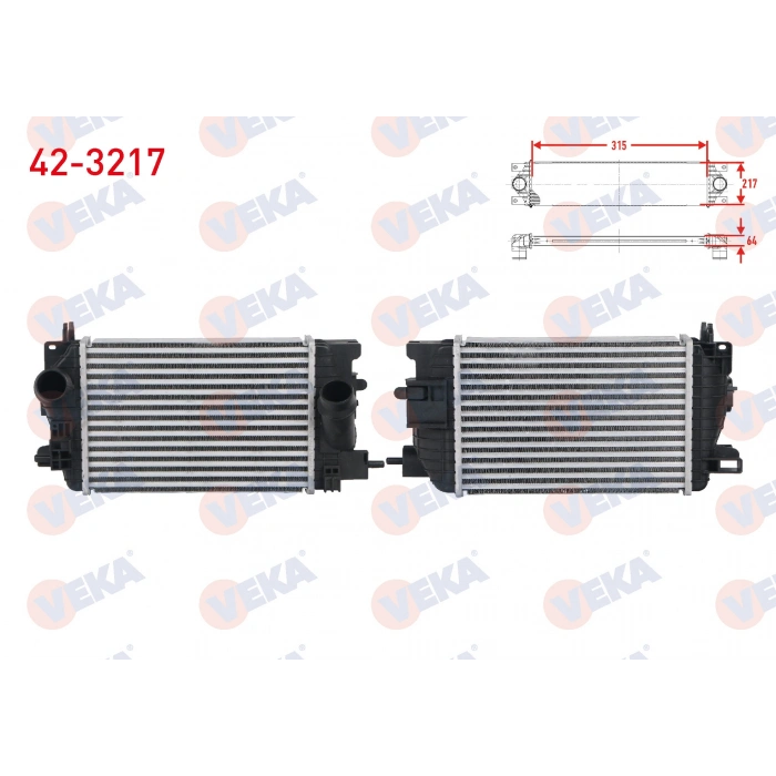TURBO RADYATORU (INTERCOOLER) OPEL MERIVA B 1.3 CDTI M-T 2010-