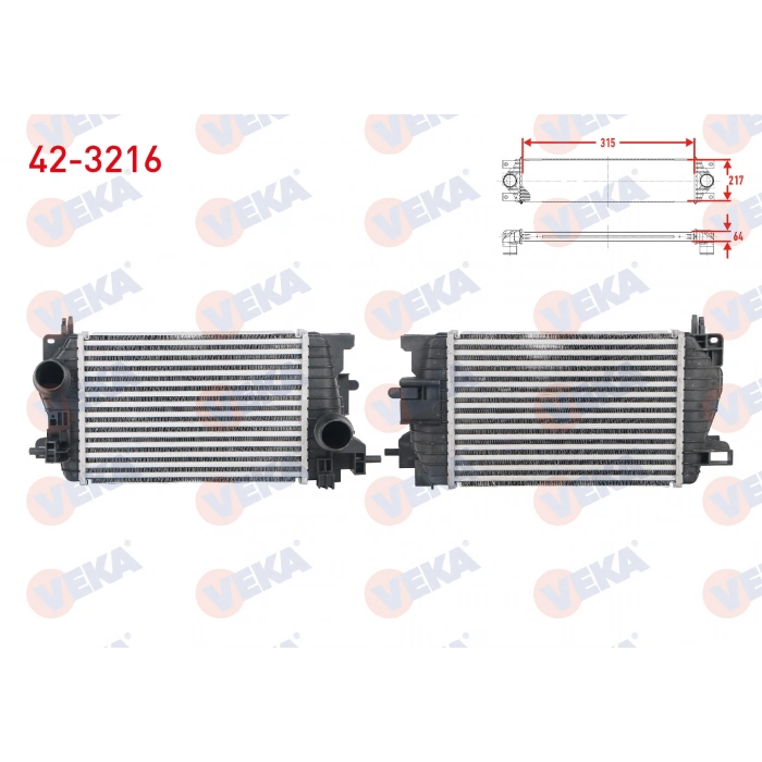 TURBO RADYATORU (INTERCOOLER) OPEL MERIVA B 1.6 CDTI - 1.7 CDTI 2010-