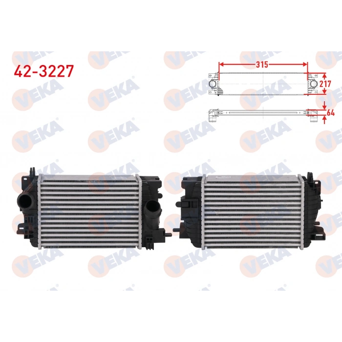 TURBO RADYATORU (INTERCOOLER) OPEL MERIVA B MPV 1.4 120 hp 2010-2017