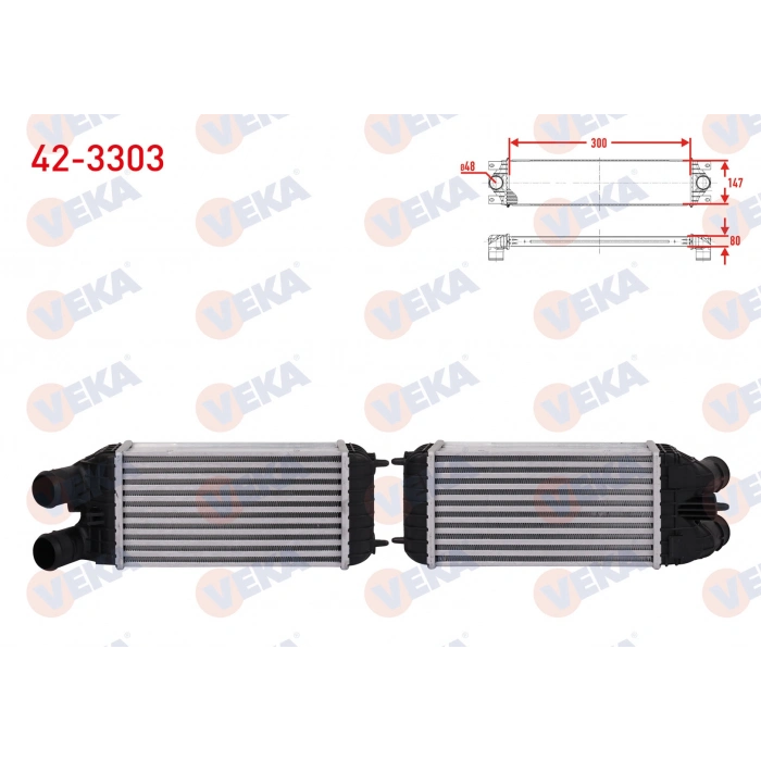 TURBO RADYATORU (INTERCOOLER) PEUGEOT 301 1.6 HDI 2012-