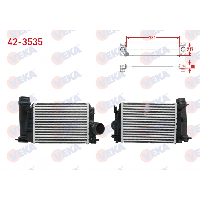 TURBO RADYATORU (INTERCOOLER) RENAULT CAPTUR / KADJAR / MEGANE IV 1.3 H5H TCe 2018-