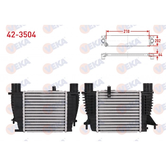TURBO RADYATORU (INTERCOOLER) RENAULT CLIO III (BR0/1,CR0/1) 1.5 DCI 2005-2012