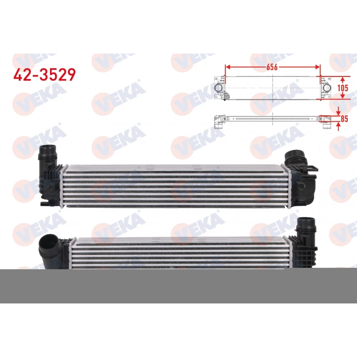 TURBO RADYATORU (INTERCOOLER) RENAULT FLUENCE 1.6 DCI 130 hp 2014-