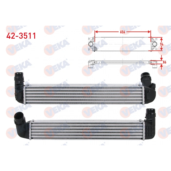 TURBO RADYATORU (INTERCOOLER) RENAULT FLUENCE (L30) 1.5 DCI 2009-