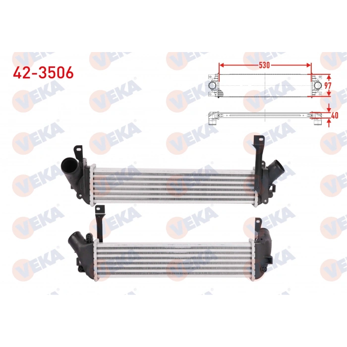 TURBO RADYATORU (INTERCOOLER) RENAULT KANGOO (KC0/1) 1.5 DCI 1998-2008