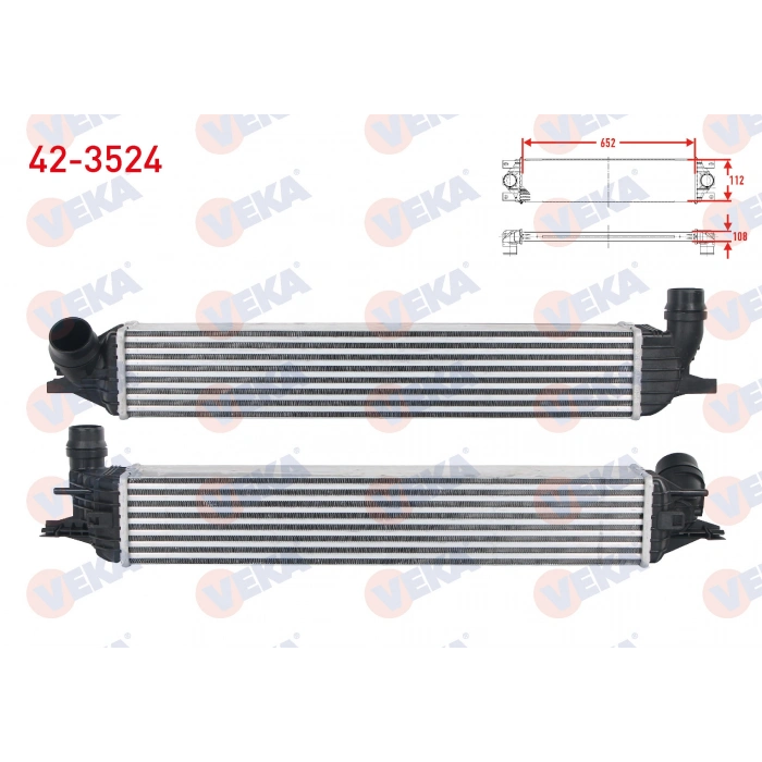 TURBO RADYATORU (INTERCOOLER) RENAULT LAGUNA III 2.0 DCI - 2.0i 16v A-T 2007-
