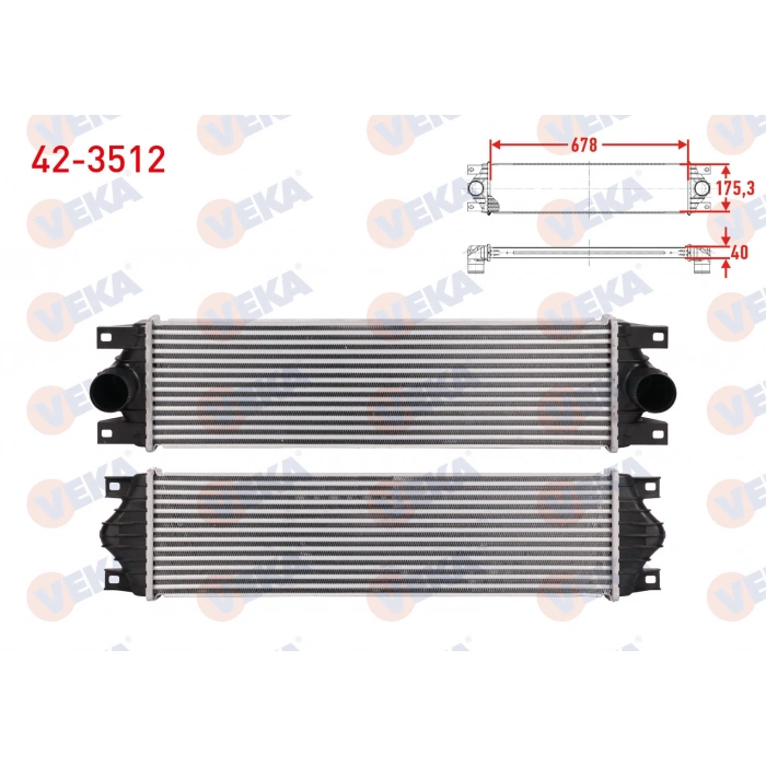 TURBO RADYATORU (INTERCOOLER) RENAULT MASTER II (FD) 1.9 DCI 1998-2010