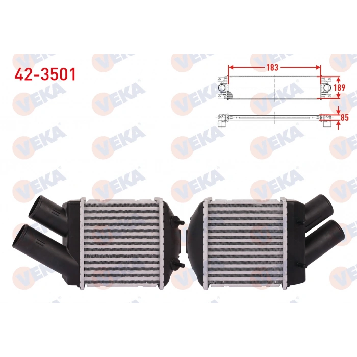 TURBO RADYATORU (INTERCOOLER) RENAULT MEGANE (BA0/1) 1.9 DT 1996-2003