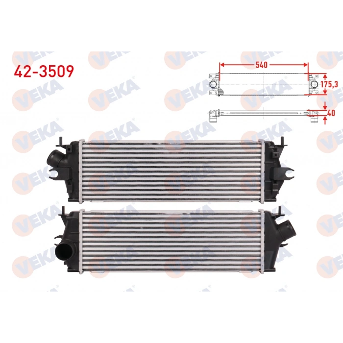 TURBO RADYATORU (INTERCOOLER) RENAULT TRAFIC II (FL) 2.0 DCI 2001-2014