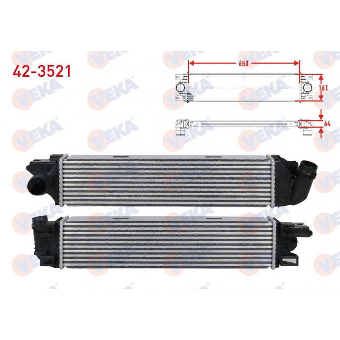 TURBO RADYATORU (INTERCOOLER) RENAULT TRAFIC III 1.6 DCI 2014-