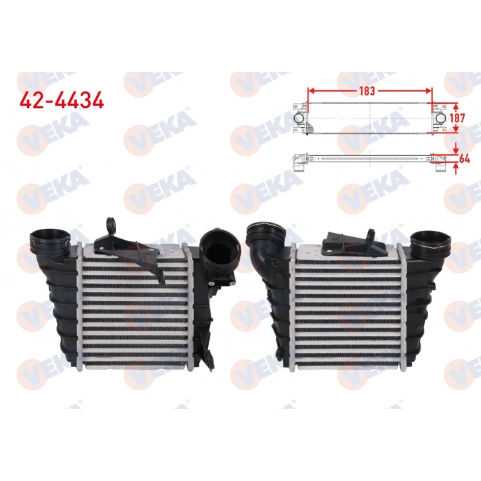 TURBO RADYATORU (INTERCOOLER) SEAT CORDOBA 1.9 TDI 131 hp 2002-2009