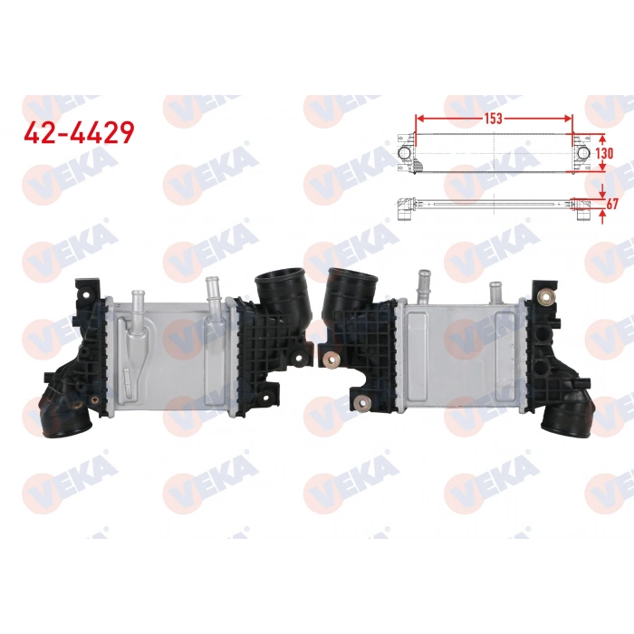 TURBO RADYATORU (INTERCOOLER) VW T6 CRAFTER 2.0 TDI 15 > CXHA CXHB CXGA CXGB CXEB DAUA DAUB DASA DASB 1115214-00 (T1)