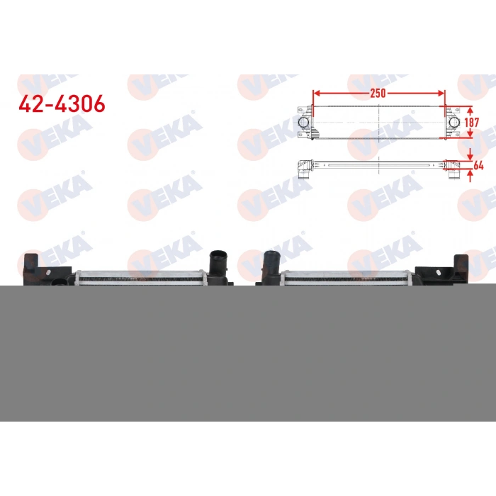 TURBO RADYATORU (INTERCOOLER) TOYOTA YARIS (P13) 1.4 D-4D 2011-
