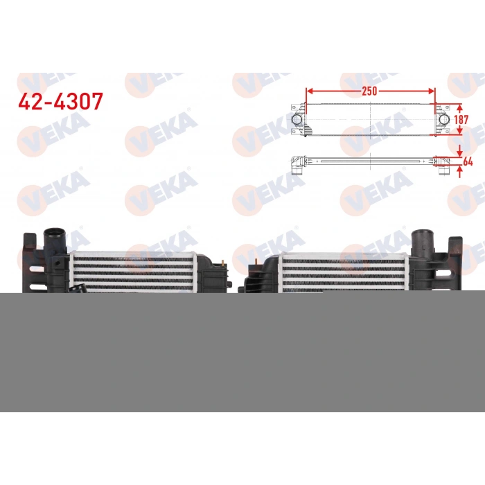 TURBO RADYATORU (INTERCOOLER) TOYOTA YARIS (P9) 1.4 D-4D 2006-2010