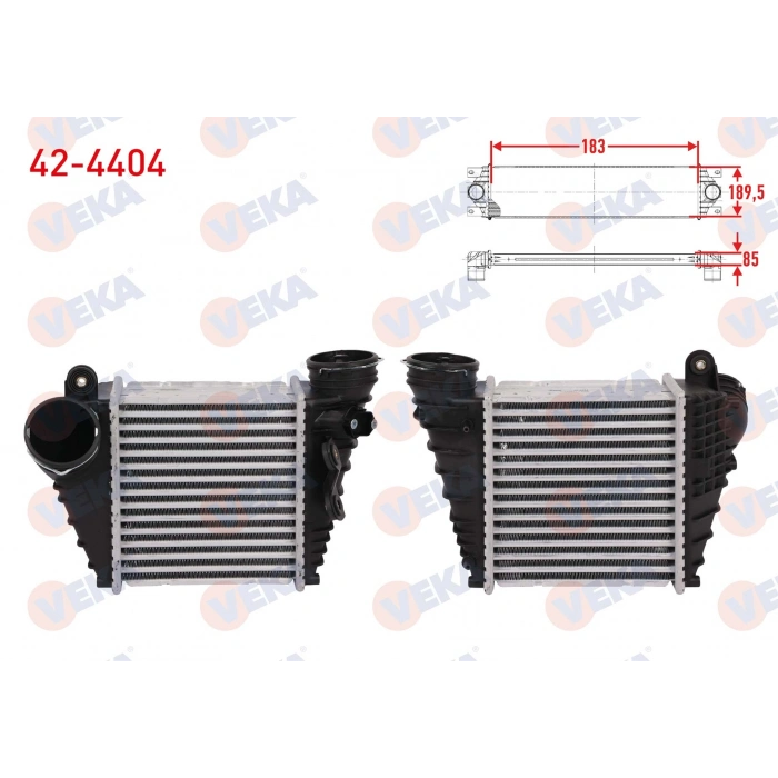 TURBO RADYATORU (INTERCOOLER) VOLKSWAGEN GOLF IV (1J1) 1.9 TDI 130 HP 1997-2005