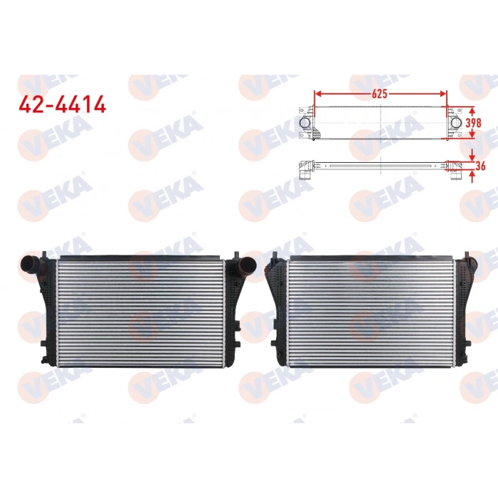 TURBO RADYATORU (INTERCOOLER) VOLKSWAGEN JETTA III (1K2) 1.6 TDI 2005-2010