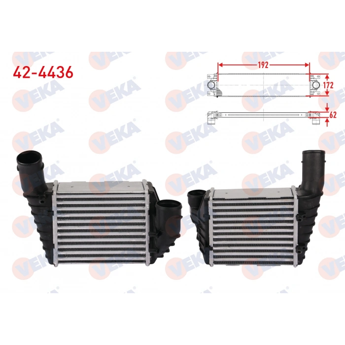 TURBO RADYATORU (INTERCOOLER) VOLKSWAGEN PASSAT 2.5 TDI 1998-2005 / AUDI A4 2.5 TDI 1997-2004 / SKODA SUPERB 2.5 TDI 2001-2003