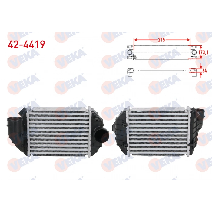 TURBO RADYATORU (INTERCOOLER) VOLKSWAGEN PASSAT (3B2) 2.5 TDI 1996-2000
