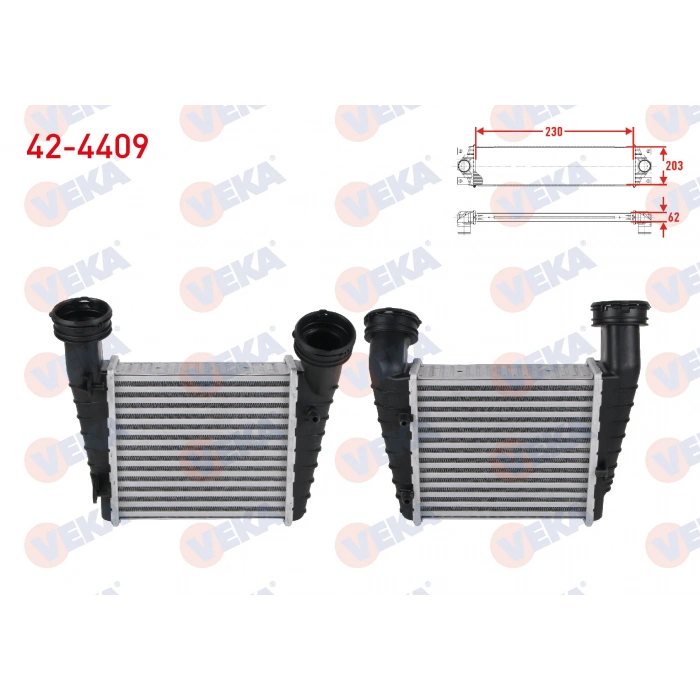 TURBO RADYATORU (INTERCOOLER) VOLKSWAGEN PASSAT (3B3) 1.9 TDI 2000-2005