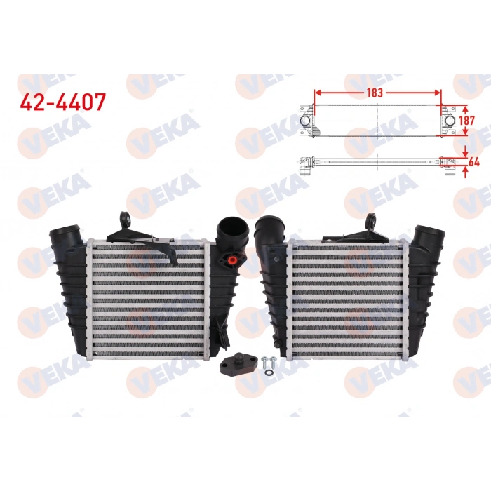 TURBO RADYATORU (INTERCOOLER) VOLKSWAGEN POLO (9N_) 1.4 TDI 2001-2012