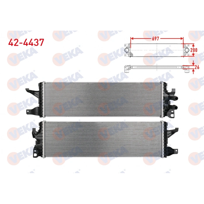 TURBO RADYATORU (INTERCOOLER) VOLKSWAGEN TRANSPORTER T6 2.0 TDI 2016-2019