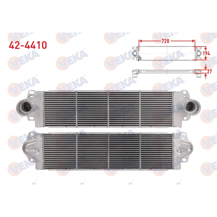 TURBO RADYATORU (INTERCOOLER) VOLKSWAGEN TRANSPORTER V (7HA,7HH,7EA,7EH) 1.9 TDI 2003-2011