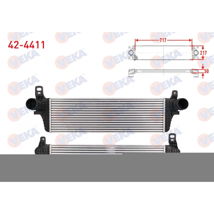 TURBO RADYATORU (INTERCOOLER) VOLKSWAGEN TRANSPORTER VI 2.0 TDI BITDI 180 HP 2015-