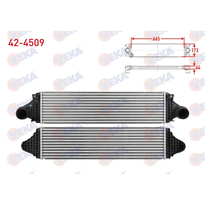 TURBO RADYATORU (INTERCOOLER) VOLVO V40 T2, T3, T4, T5 2012-