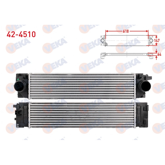 TURBO RADYATORU (INTERCOOLER) VOLVO XC40 2.0 (D4, T4, T5) 2018-