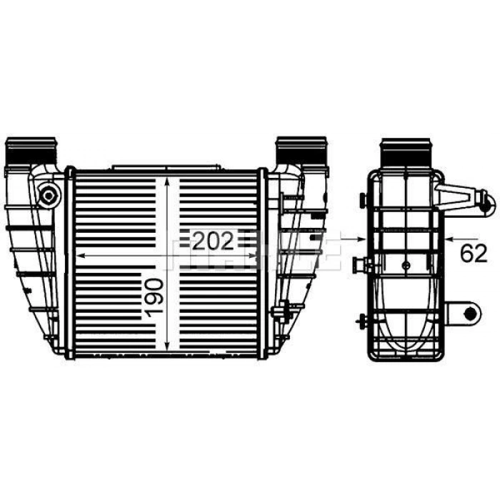 TURBO RADYATÖRÜ SOL A4 2.0 TDI TFSI 0408 EXEO 1.8TSI 2.0 TFSI TDI 09