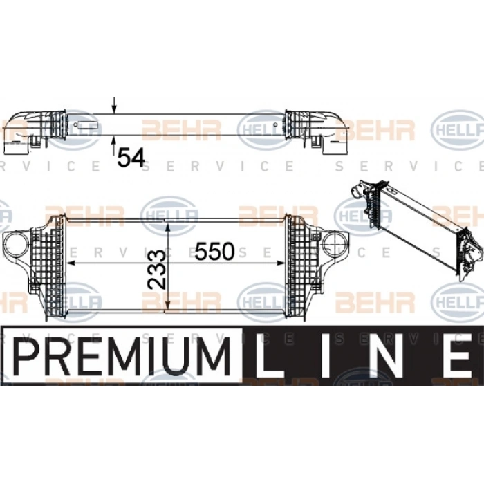 TURBO RADYATÖRÜ W164-251 OM642 06-11