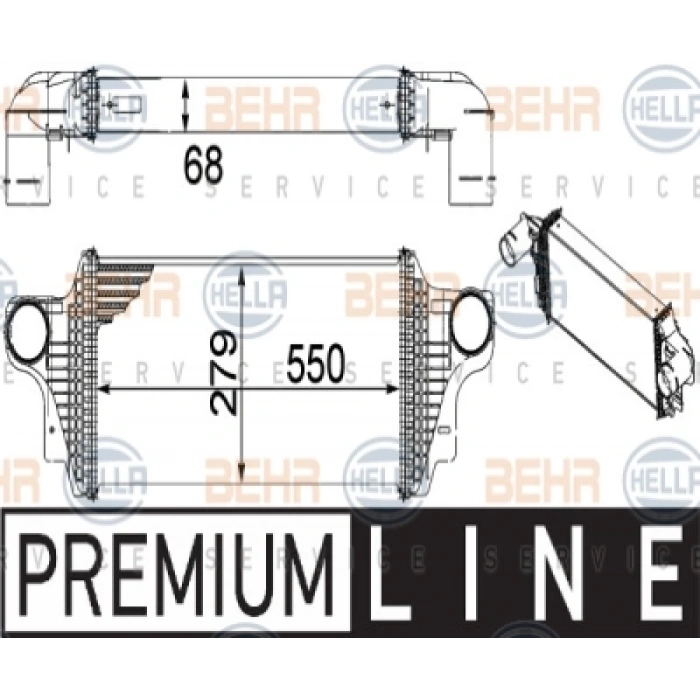 TURBO RADYATÖRÜ W164 OM629 06-11