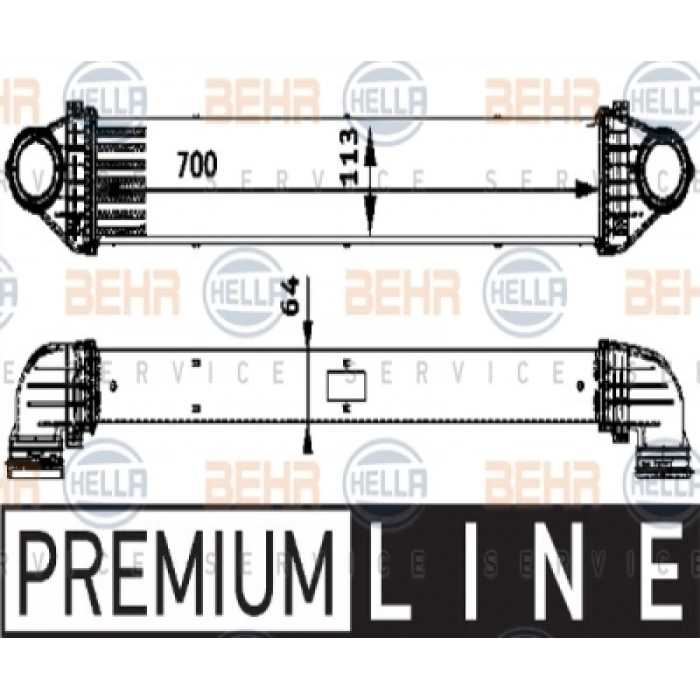TURBO RADYATÖRÜ W169-245 OM640 04-11