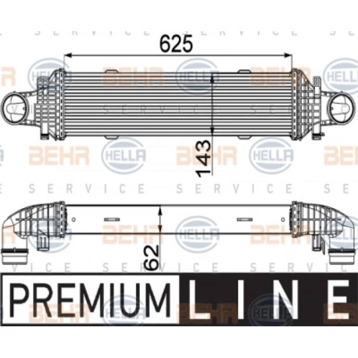 TURBO RADYATÖRÜ W204-207-212-218 OM651-642 07-