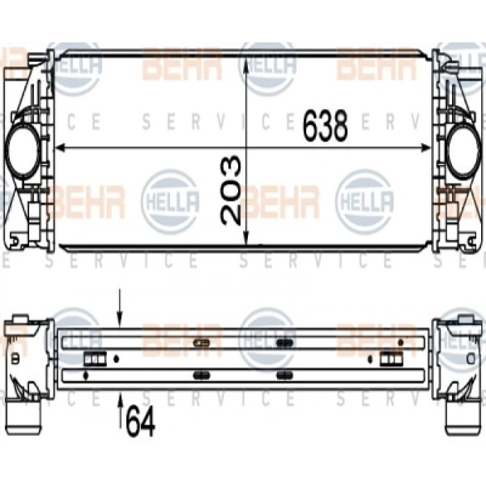 TURBO RADYATÖRÜ W906 SPRINTER-CRAFTER M646 06-