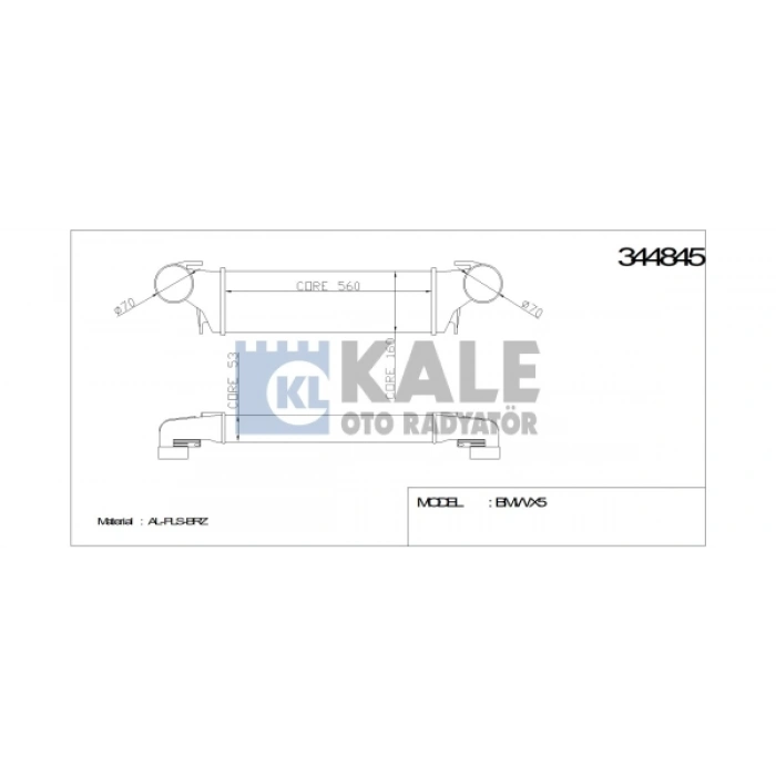 TURBO RADYATÖRÜ X5 E53 M57N 03-06
