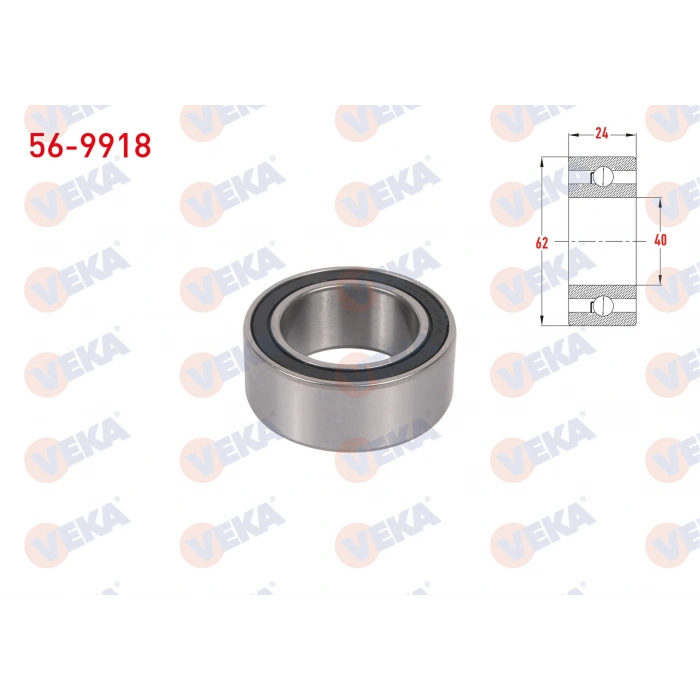 UNIVERSAL KLIMA RULMANI 40X62X24