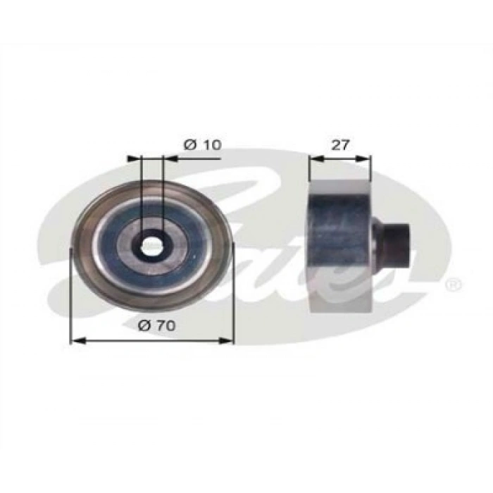 V KAYIS GERGI RULMANI 206/207/307/C2/C3 1.4-1.6 HDI 04-