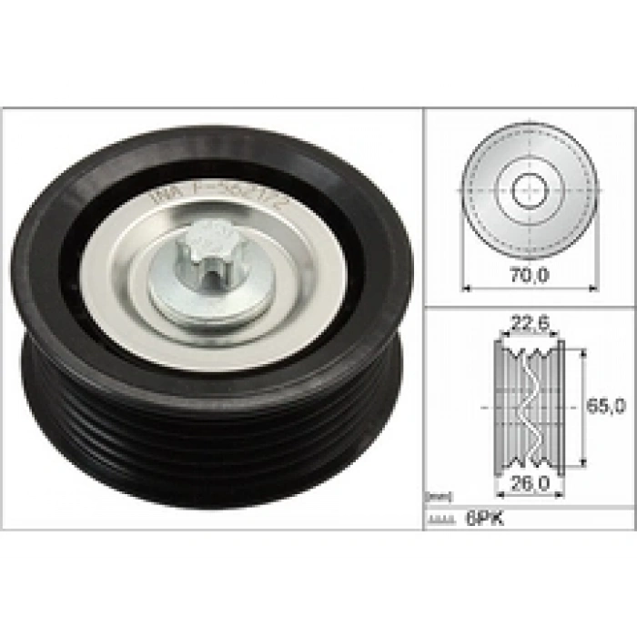 V KAYIS GERGI RULMANI 5M5Q 19A216 DC VECTRA C ASTRA H Z19DTH 04-