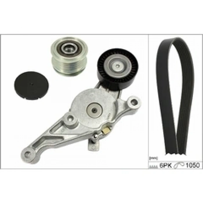 V KAYIS SETI 534 0151 10 + 535 0012 10 + 6PK1053 GOLF5-CADDY-PASSAT-T5-A3-A4 AXB-BJB-BKC-BLS-BXE 1,9 TDI 04-