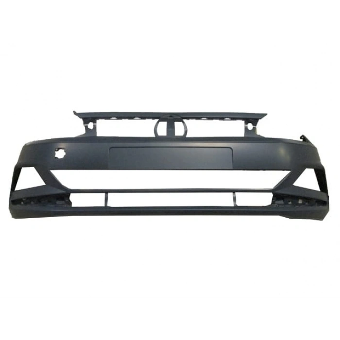 VOLKSWAGEN POLO- 7- 17/21; ÖN TAMPON SİYAH (SİS/PANJUR DELİKLİ/SENSÖR DELİKSİZ)(TYG)