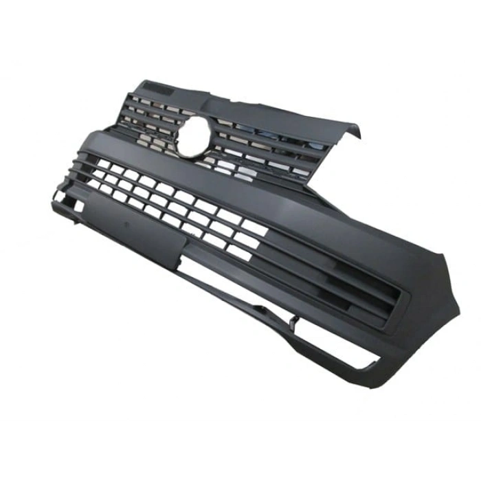 VOLKSWAGEN TRANSPORTER- T7- 15/19; ÖN TAMPON PÜTÜRLÜ SİYAH (KENDİNDEN PANJURLU/SENSÖR DELİKSİZ)İTALY