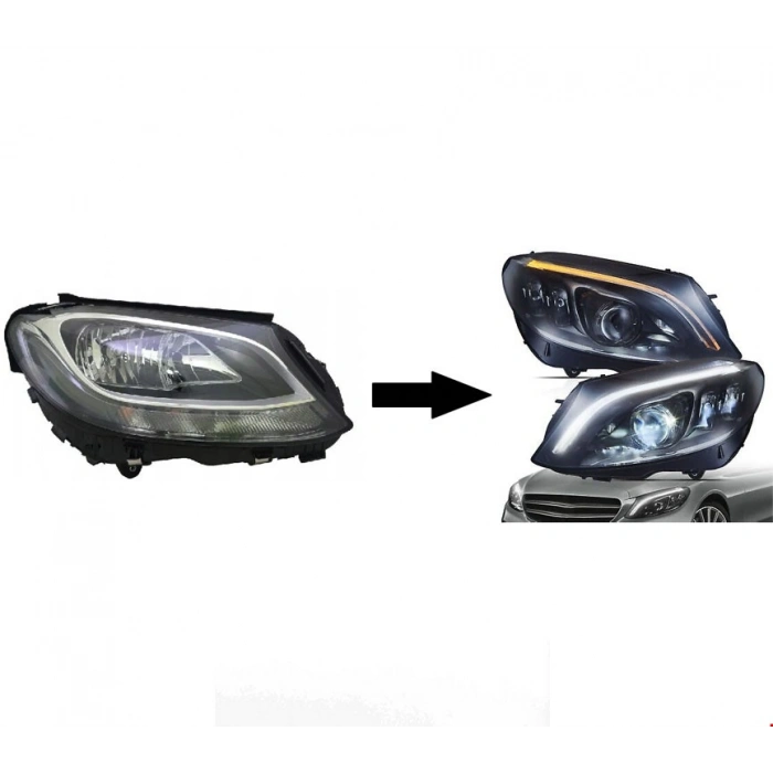 W205 2014- HALOJEN İÇİN 2019- LED FAR DÖNÜŞÜM SETİ