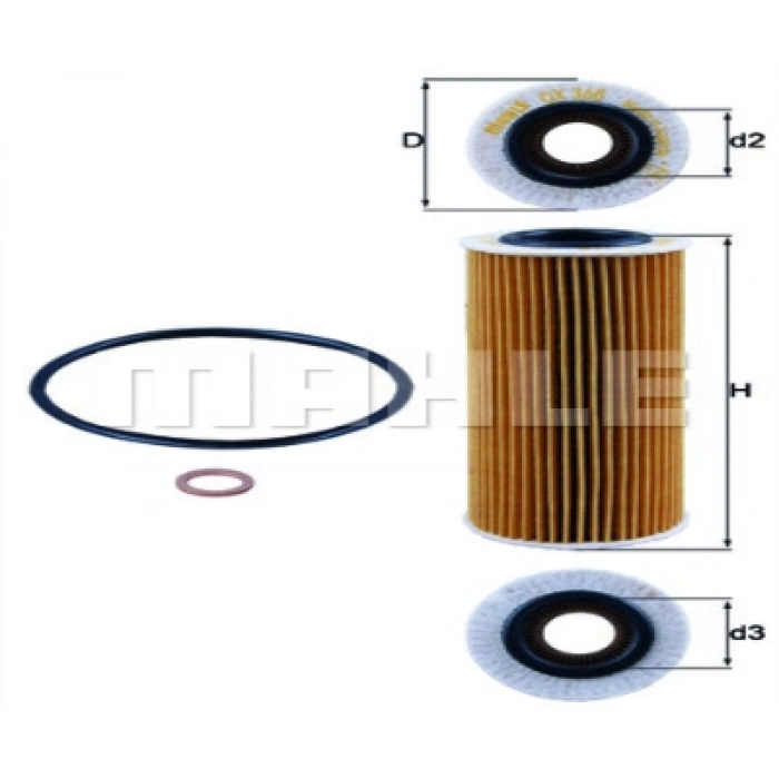 YAG FILTRESI E32H D26 E46-E87-E90-E91-E60-E61-E65- X3 E83 M47N-M47N2 01-11