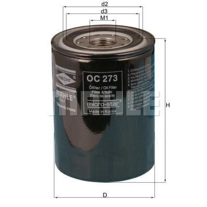 YAĞ FİLTRESİ L200 2.5 DI D 167HP 10 07- KAMPANYALI