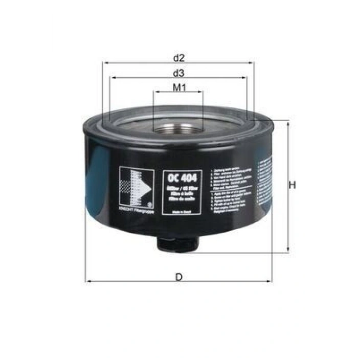 YAĞ FİLTRESİ PARTNER BERLINGO 96 106 97 206 98 306 9301 307 C3 02 1.4 1.6 16V