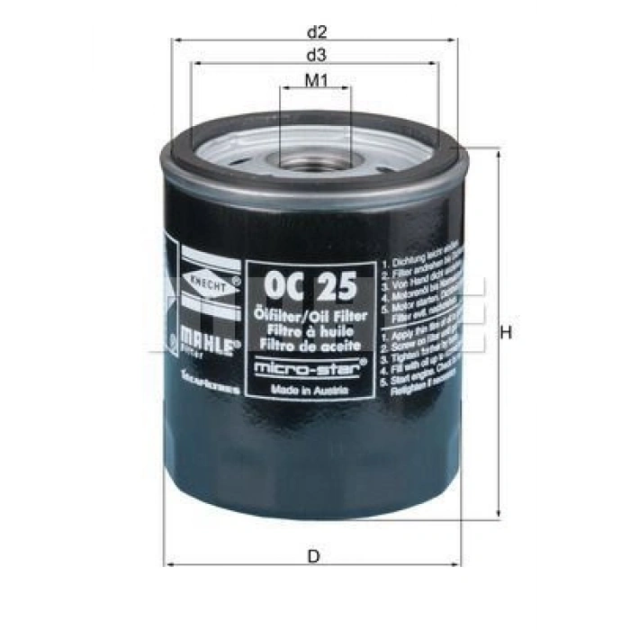 YAĞ FİLTRESİ PASSAT 9600 A4 9501 A6 9701 A4 9500 1.9 TDI